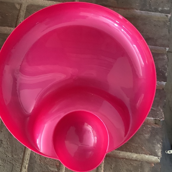 Chip n Dip Platter with Matching Bowls. Hot pink - Picture 3 of 5